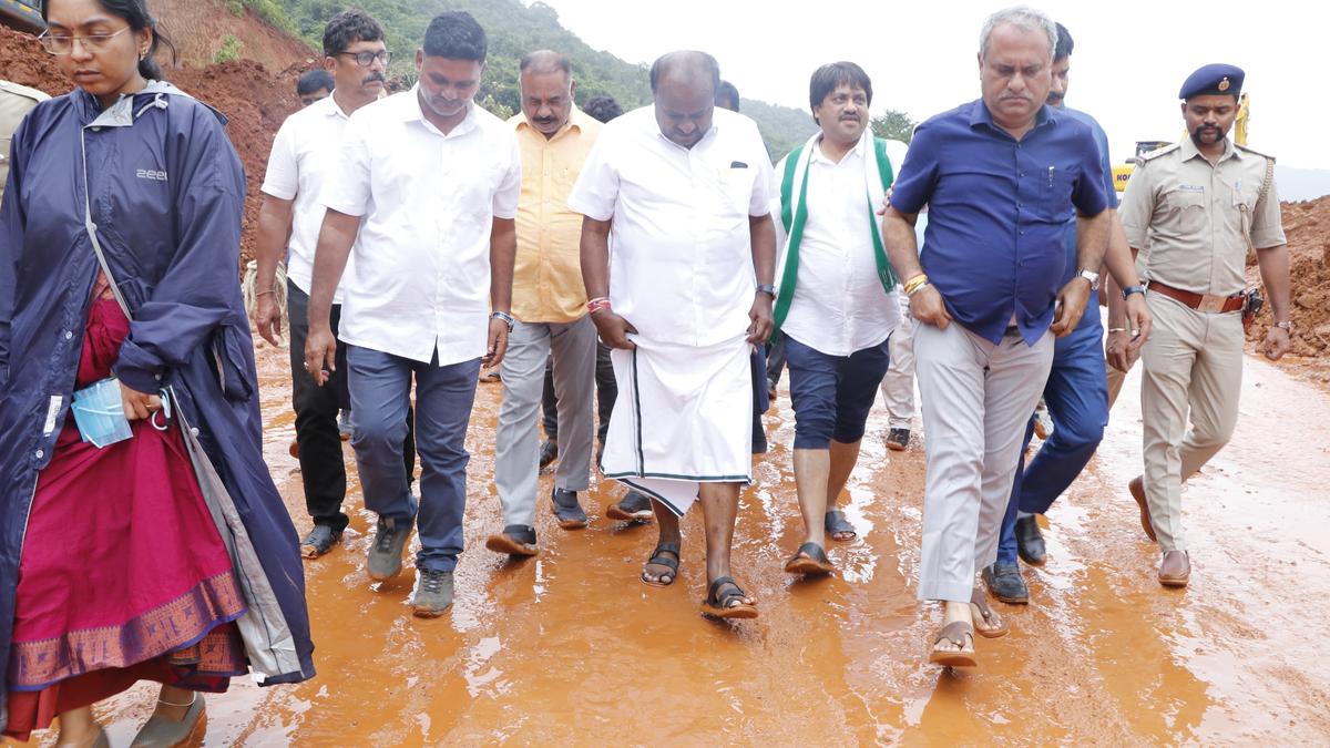 Reasons for landslip to be looked into after completing relief work, says Union Minister Kumaraswamy